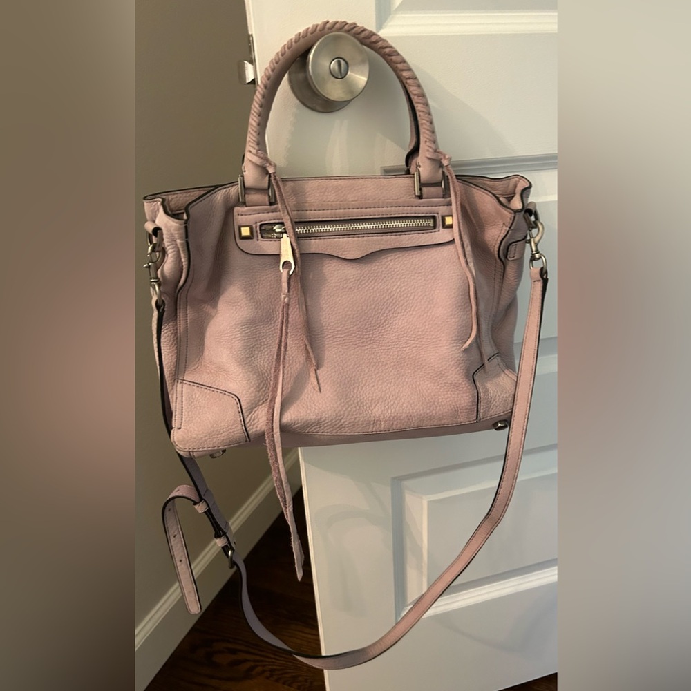 Rebecca Minkoff lavender leather suede bag